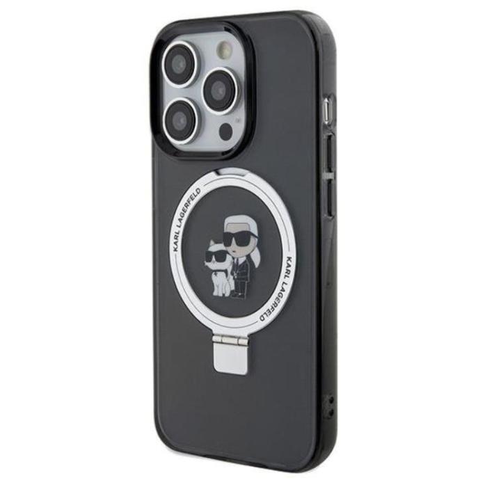 KARL LAGERFELD - Karl Lagerfeld iPhone 14 Pro Max Mobilskal MagSafe Ringställ
