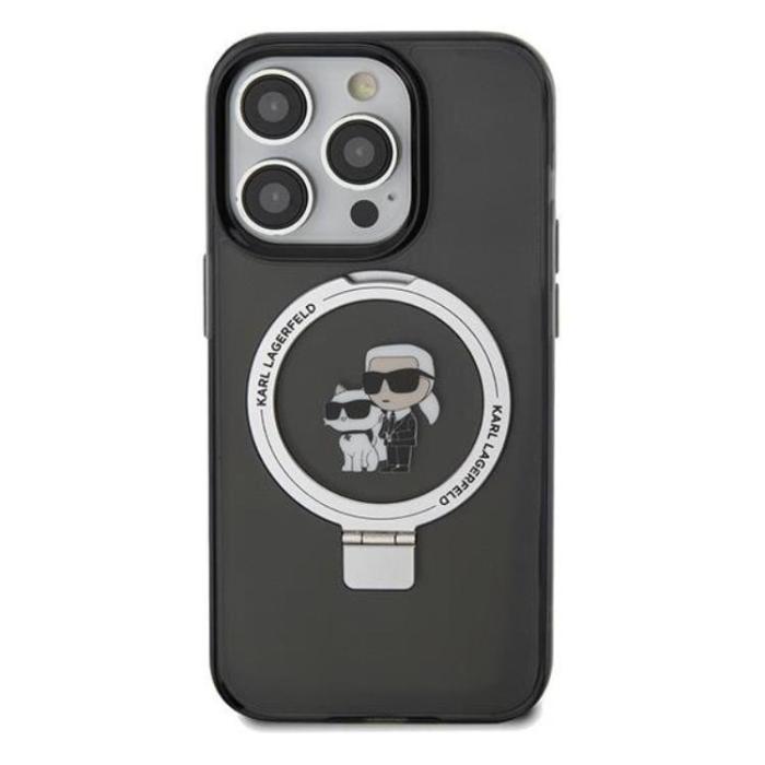 KARL LAGERFELD - Karl Lagerfeld iPhone 14 Pro Max Mobilskal MagSafe Ringställ