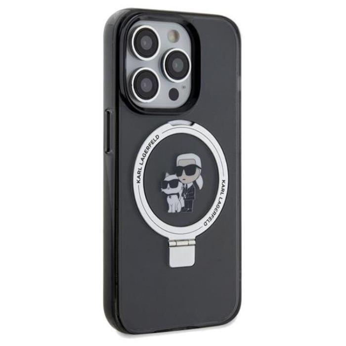 KARL LAGERFELD - Karl Lagerfeld iPhone 14 Pro Max Mobilskal MagSafe Ringställ
