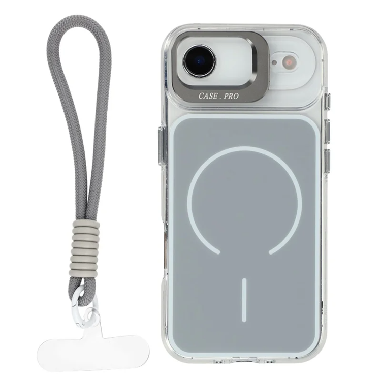 iPhone Air Mobilskal MagSafe Lens Kickstand med Handrem (Grå) | 2353 | AlltMobil