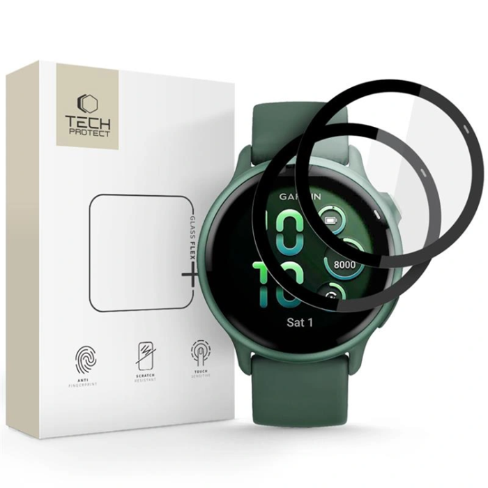 Tech-Protect - Tech Protect Garmin Vivoactive 6 Plastfilm Skärmskydd Flex - Svart