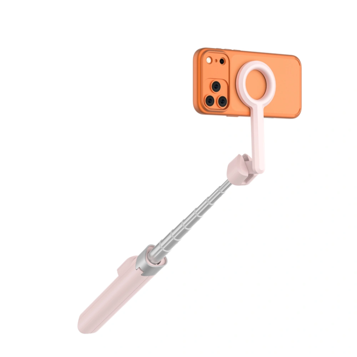 Tech-Protect - Tech-Protect Trådlös Magsafe Selfiestick Tripod L10S - Rosa/Grå