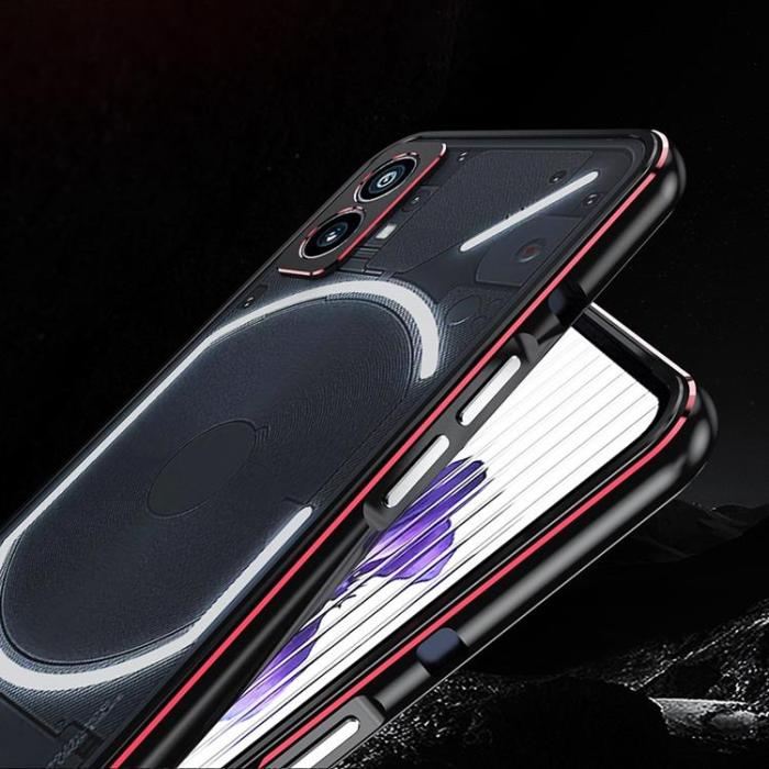 A-One Brand - Nothing Phone 1 Skal Metall Bumper - Silver