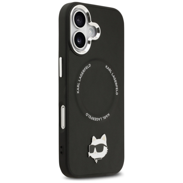 KARL LAGERFELD - Karl Lagerfeld iPhone 17 Mobilskal MagSafe Choupette Pin - Svart