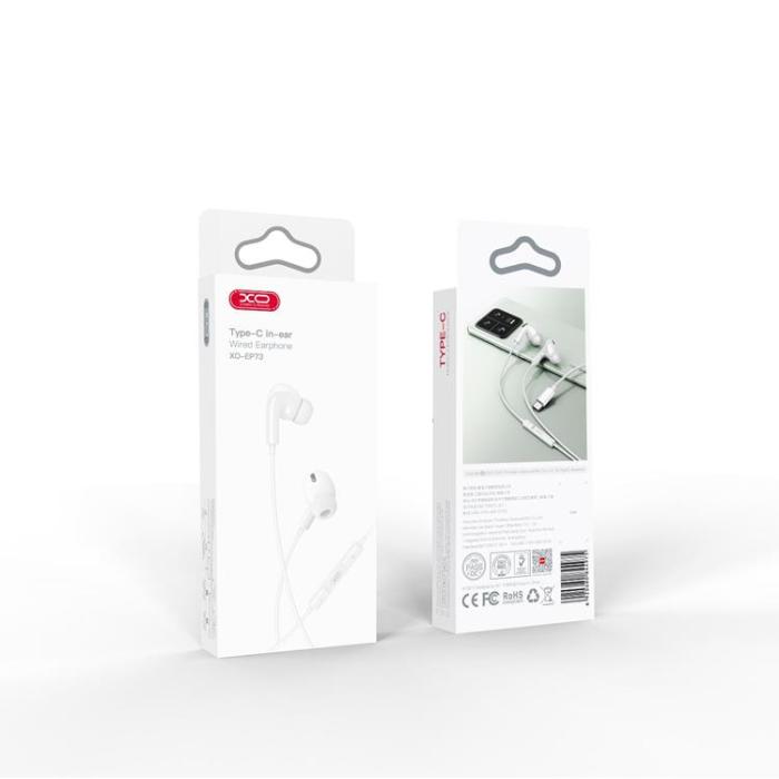 XO - XO In-Ear Trådbundna Hörlurar USB-C EP73 - Vit