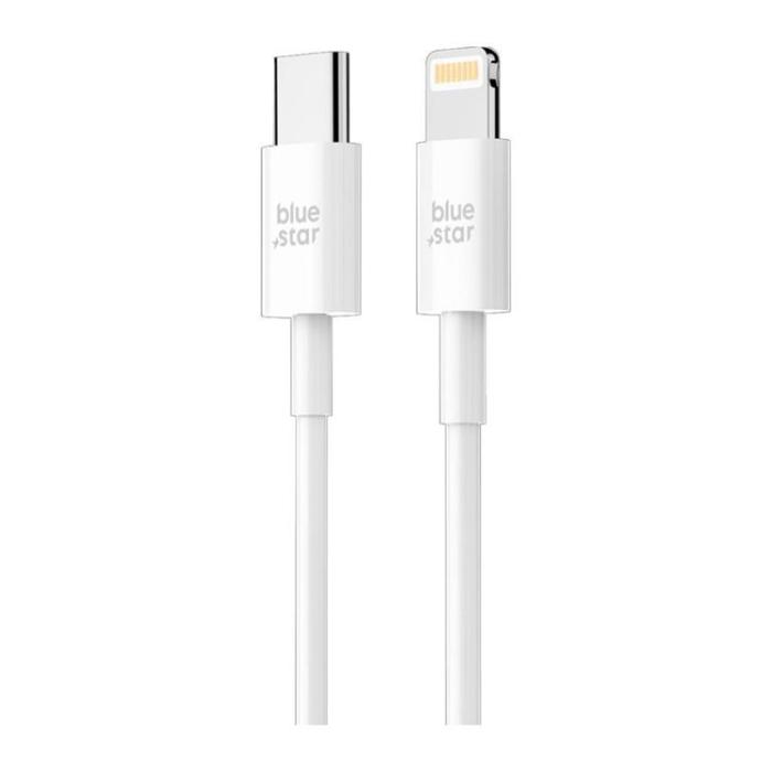 Blue Star - Blue Star USB-C - Lightning 2A 12W Kabel 1m QC3.0 PA-X12 Vit