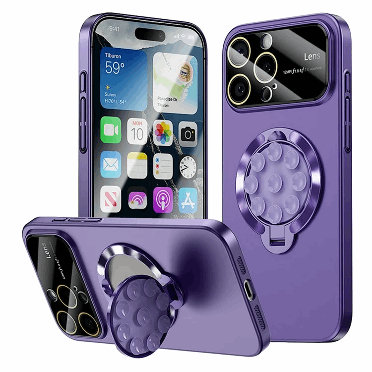 iPhone 14 Pro Mobilskal Magsafe Sugkopphållare Kickstand - Lila | 2353 | AlltMobil