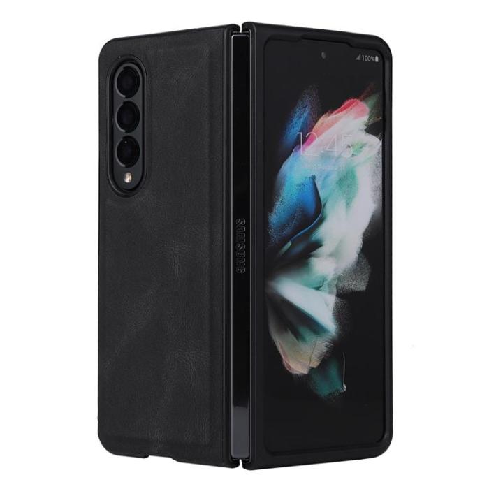 A-One Brand - Galaxy Z Fold 4 Plånboksfodral 2in1 Detachable - Svart