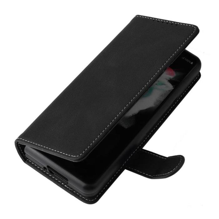 A-One Brand - Galaxy Z Fold 4 Plånboksfodral 2in1 Detachable - Svart