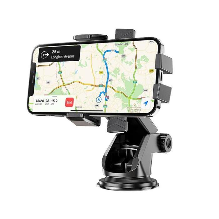 Hoco - Hoco Bilhållare för Vindruta/Mittkonsol CA83 - Svart