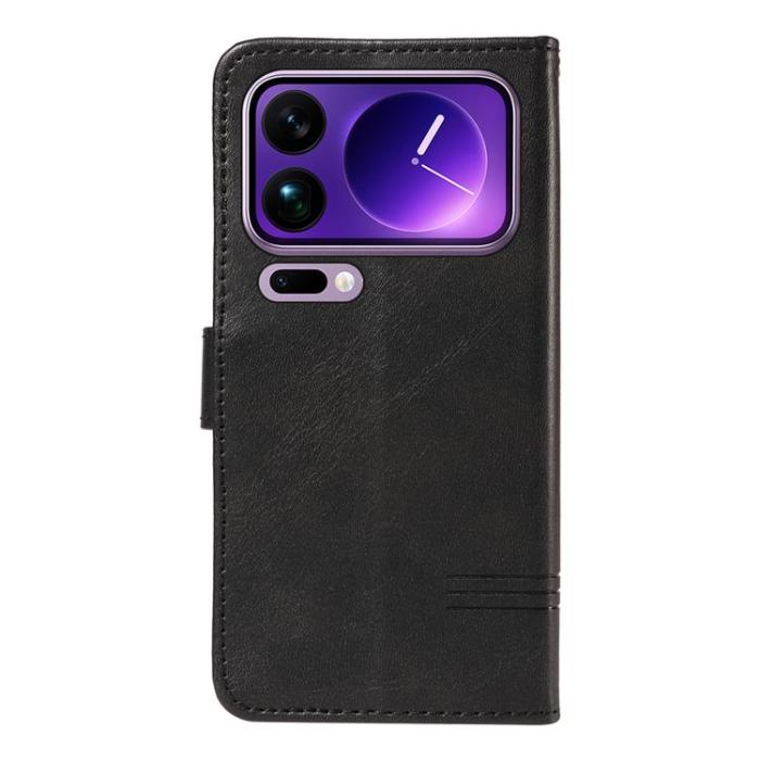 A-One Brand - Xiaomi 17 Pro Max Plånboksfodral T Shape Lines - Svart