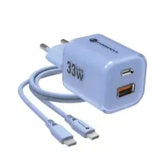 Forcell - Forcell Snabbladdare USB-C/USB-A 33W USB-C Kabel GaN III PD QC