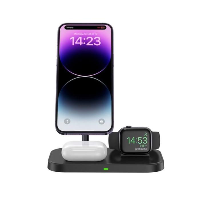Tech-Protect - Tech-Protect 3-in-1 Trådlös Laddare Magsafe iPhone, Apple Watch, AirPods
