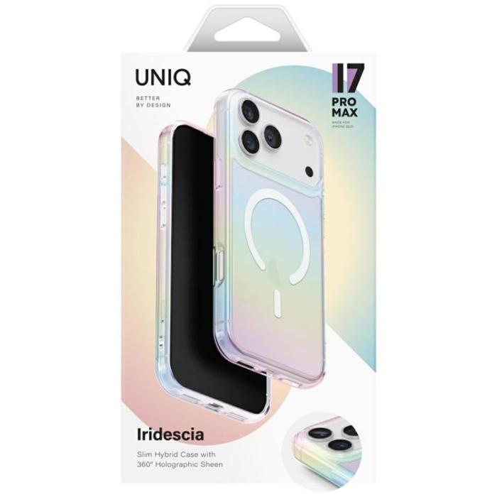 UNIQ - UNIQ iPhone 17 Pro Max Mobilskal MagSafe Iridescia - Holo Quartz