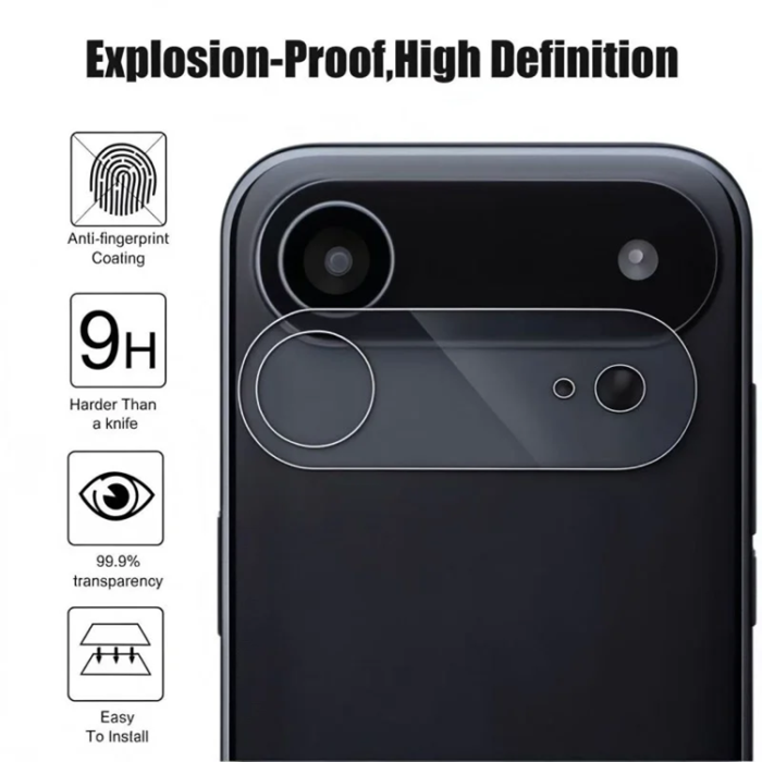 A-One Brand - Wanlonfeng iPhone 17 Air Plastfilm Kameralinsskydd - Transparent