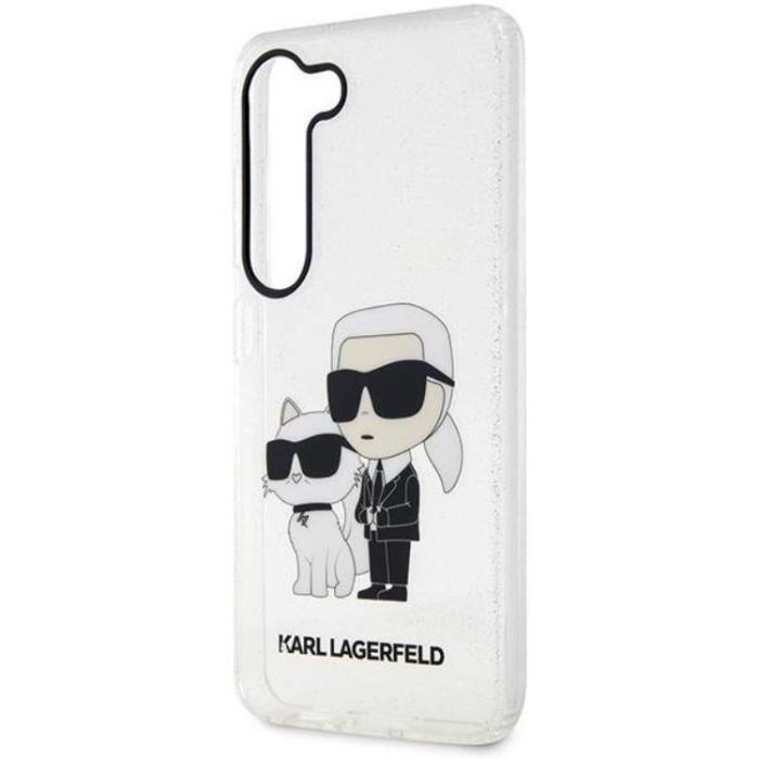 KARL LAGERFELD - Karl Lagerfeld Galaxy S23 Plus Mobilskal Gliter Karl Choupette