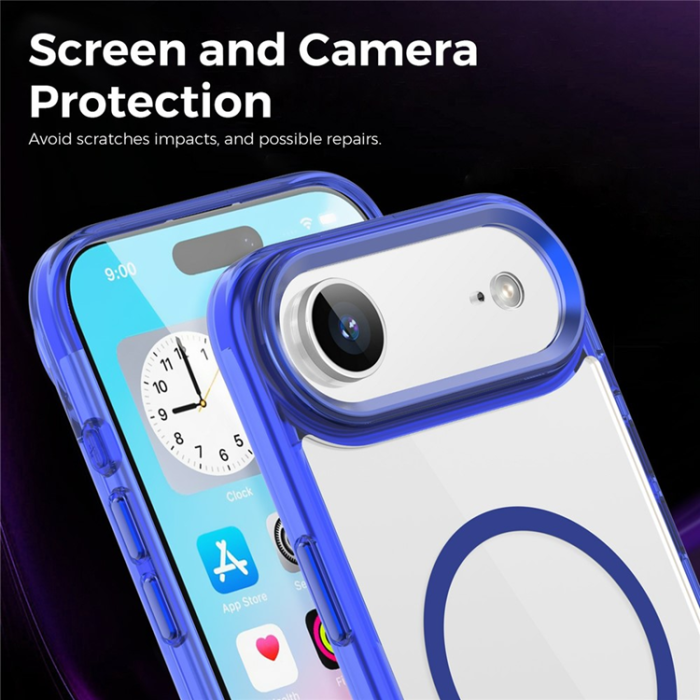 A-One Brand - iPhone Air Mobilskal MagSafe TPU+PC Transparent - Sapphire