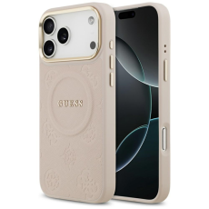 Guess - Guess iPhone 17 Pro Max Mobilskal Magsafe Peony Hot Stamp - Rosa