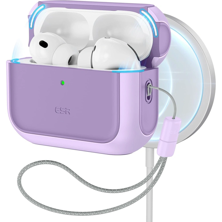 ESR Airpods Pro 3 Skal Magsafe Orbit Halolock - Lavender | 2353 | AlltMobil