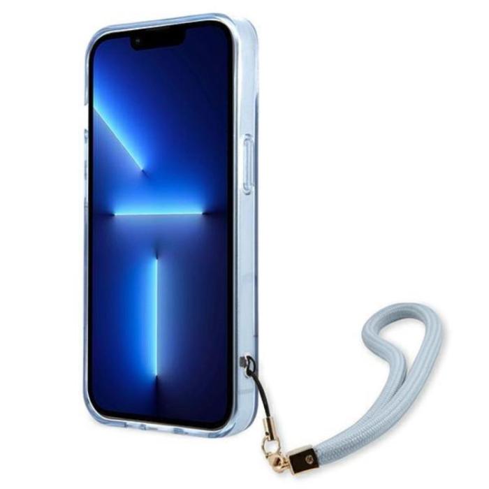 Guess - Guess iPhone 13 mini Skal Translucent Stap - Blå