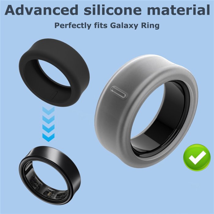 A-One Brand - Galaxy Smart Ring Skal Silikon - Mörkgrå