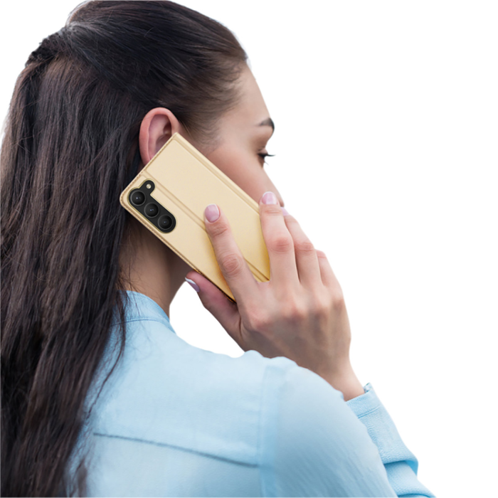 Dux Ducis - Dux Ducis Galaxy S23 Plus Plånboksfodral Skin Series - Guld