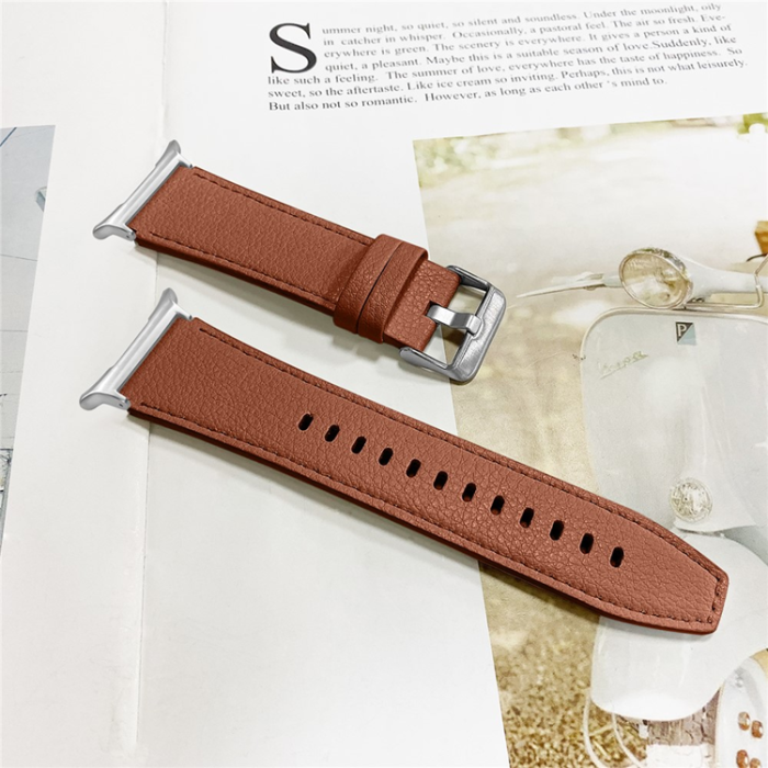 A-One Brand - Galaxy Watch 8 (40mm/44mm) 8 Classic (46mm) Armband Äkta Läder