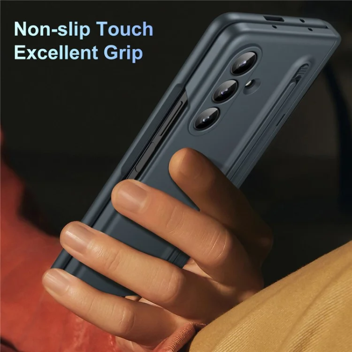 A-One Brand - Galaxy Z Fold 7 Mobilskal Kickstand med Stylus och Härdat Glas