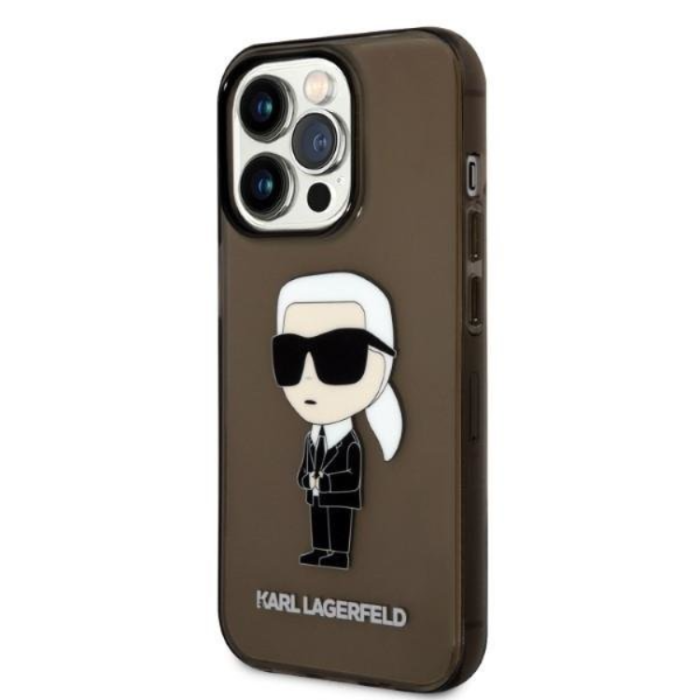 KARL LAGERFELD - Karl Lagerfeld iPhone 14 Pro Max Skal Ikonik - Svart