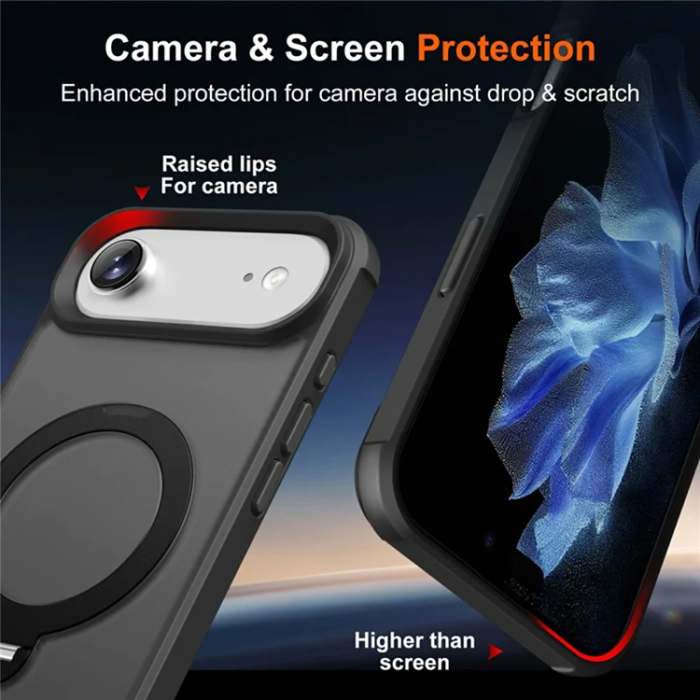 A-One Brand - iPhone Air Mobilskal MagSafe Kickstand TPU + PC - Svart