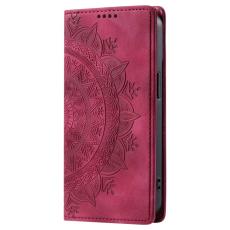 OEM - Samsung Galaxy A57 Pl&aring;nboksfodral Konstl&auml;der M&ouml;nstertryck - Rosa