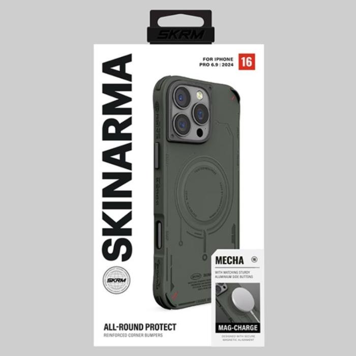 Skinarma - Skinarma iPhone 16 Pro Max Mobilskal MagSafe Mecha - Olive