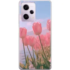 Gustaf - Mobilskal till Xiaomi Redmi Note 12 Pro med Rosa Tulpaner