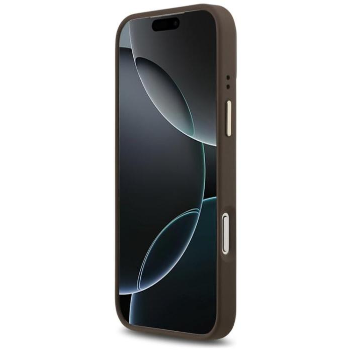 Guess - Guess iPhone 17 Pro Max Mobilskal MagSafe 4G Logo Plate - Brun