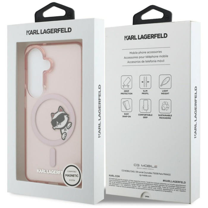 KARL LAGERFELD - Karl Lagerfeld Mobilskal För Galaxy S26 MagSafe IML Peekaboo Choupette