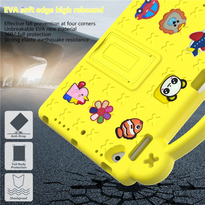 A-One Brand - iPad Air 2 (2014)/Air (2013) Skal EVA Kickstand Shockproof - Gul