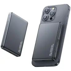 USAMS - USAMS Magnetisk Trådlös Powerbank 10000mAh 20W - Titanium