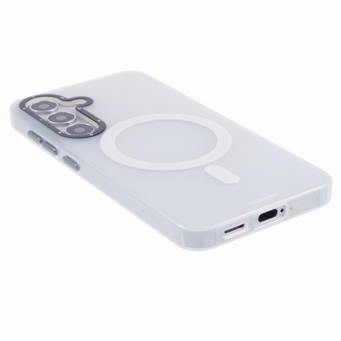 YOUNGKIT - YOUNGKIT Galaxy S25 Mobilskal MagSafe Shockproof Matte - Vit