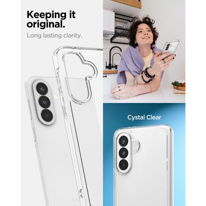 Spigen - Spigen Mobilskal För Galaxy A37 5G Ultra Hybrid - Crystal Clear