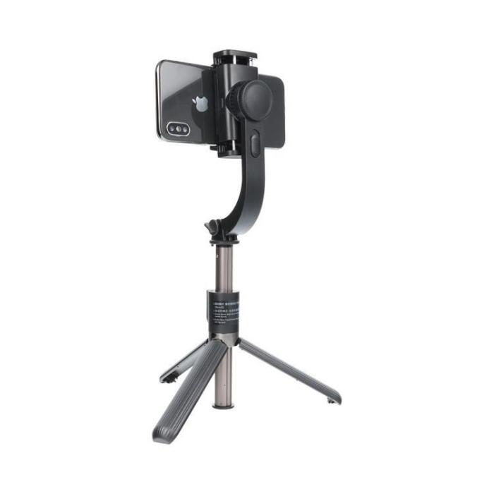 OEM - Combo Selfiestick med Tripod och fjärrkontroll GIMBAL STABILIZER - Svart