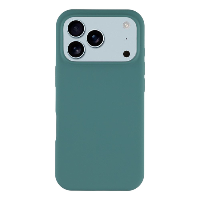 A-One Brand - iPhone 17 Pro Max Mobilskal Solid Silikon Shockproof - Svartgrön