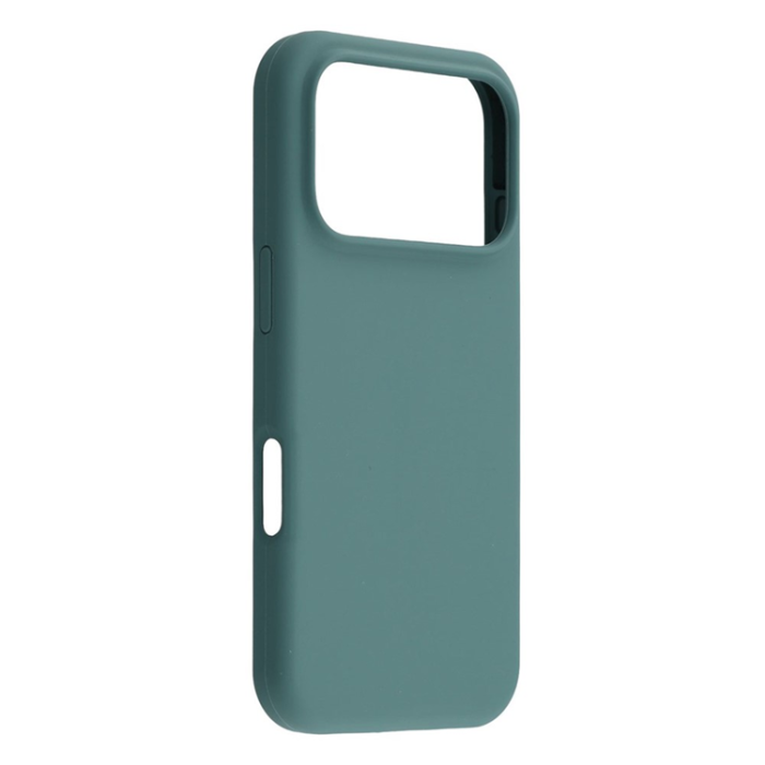 A-One Brand - iPhone 17 Pro Max Mobilskal Solid Silikon Shockproof - Svartgrön