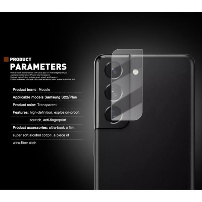 Mocolo - Mocolo 9H HD Kameralinsskydd i Härdat glas Galaxy S22 Plus