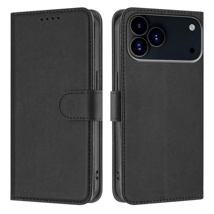 A-One Brand - iPhone 17 Pro Plånboksfodral Solid Color - Svart