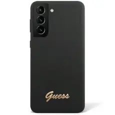 Guess - Guess Galaxy S23 Skal Silicone Vintage Gold Logo - Svart