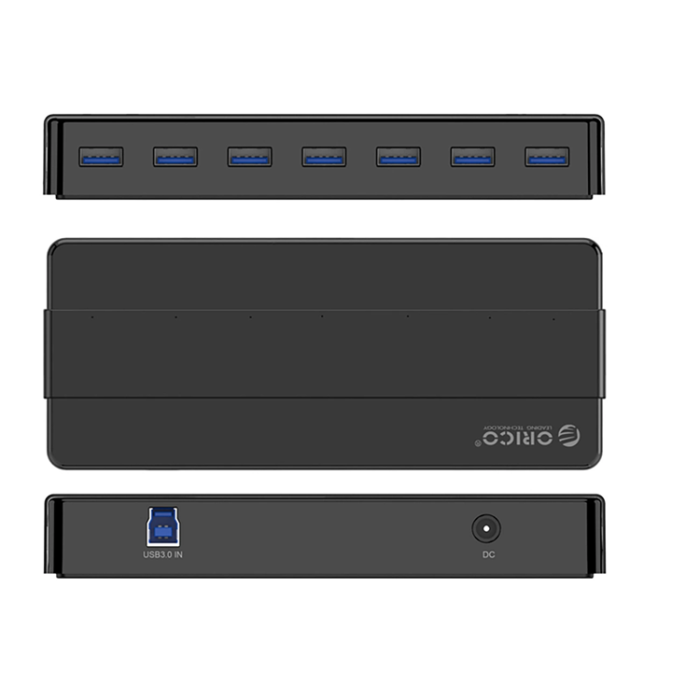 ORICO - Orico Hubb 7xUSB-A 3.0 - Svart