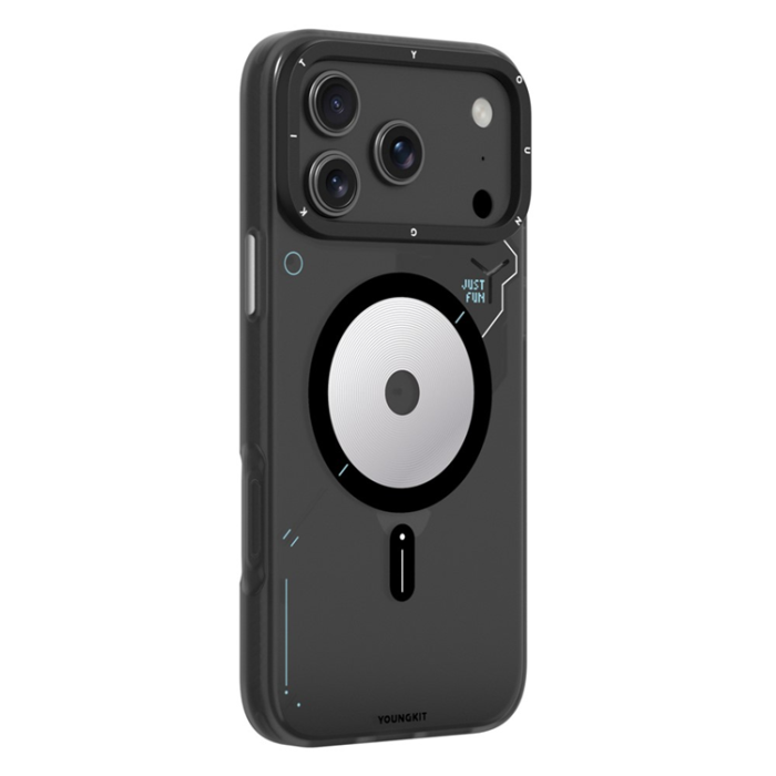 YOUNGKIT - YOUNGKIT iPhone 17 Pro Mobilskal MagSafe Unique Disc - Mörkgrå