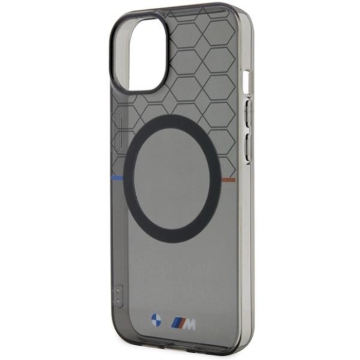 BMW - BMW iPhone 15/14/13 Mobilskal Magsafe Pattern - Grå