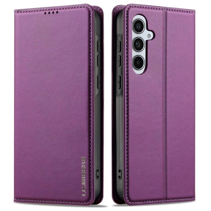 LC.imeeke - LC.IMEEKE Plånboksfodral för Samsung Galaxy S26 Konstläder Ställ - Lila