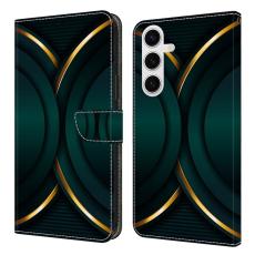OEM - Pl&aring;nboksfodral f&ouml;r Samsung Galaxy S26 Konstl&auml;der med St&auml;ll - Guld